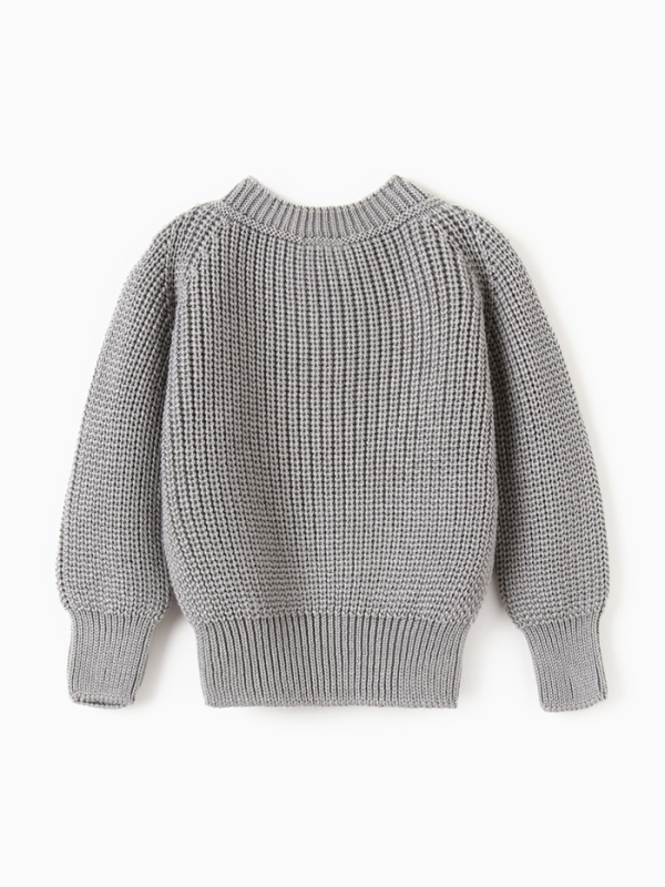 Джемпер вязаный Крошка Я, рост 80-86 см, серый