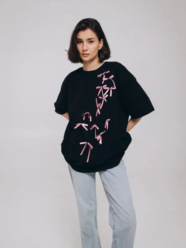 Брошь &laquo;Бантик&raquo;, розовая в серебре