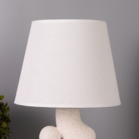 Лампа настольная "Гряда" 1х40Вт Е27 бежевый/белый 20х20х32см