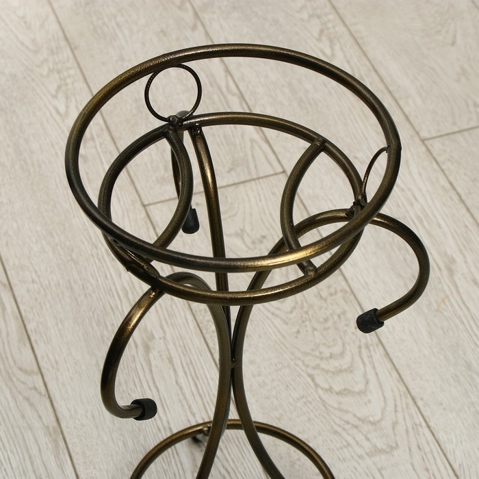 Подставка для цветов, напольная, на 1 горшок, d = 17 см, бронзовая, &laquo;Пикассо&raquo;