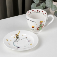 Чайная пара фарфоровая &laquo;Маленький принц&raquo;, 440 мл, блюдце d=16 см
