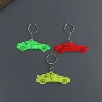 Светоотражающий брелок для ключей на кольце &laquo;Автомобиль&raquo;, пластик, 7.3&times;3 см, МИКС