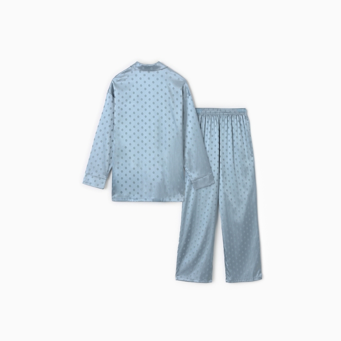 Пижама женская (рубашка и брюки) KAFTAN Пижама женская (рубашка и брюки) KAFTAN "Горох" цвет голубой, размер 44-46