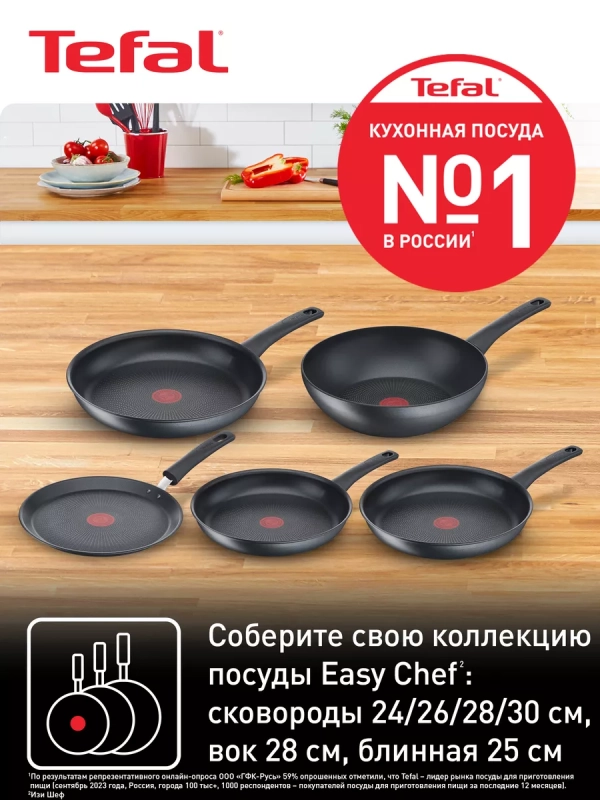 Сковорода Easy Chef 28 см с антипригарным покрытием