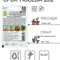 Семена огурца "Зозуля" "Лидер", F1, 10 шт.  ,