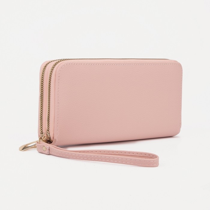 Кошелёк женский на молниях, цвет розовый Кошелёк женский на молниях, цвет розовый
