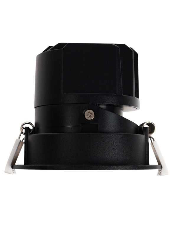 Светильник светодиодный встраиваемый, поворотный, 6Вт, 4000К, с драйвером, D75, черный