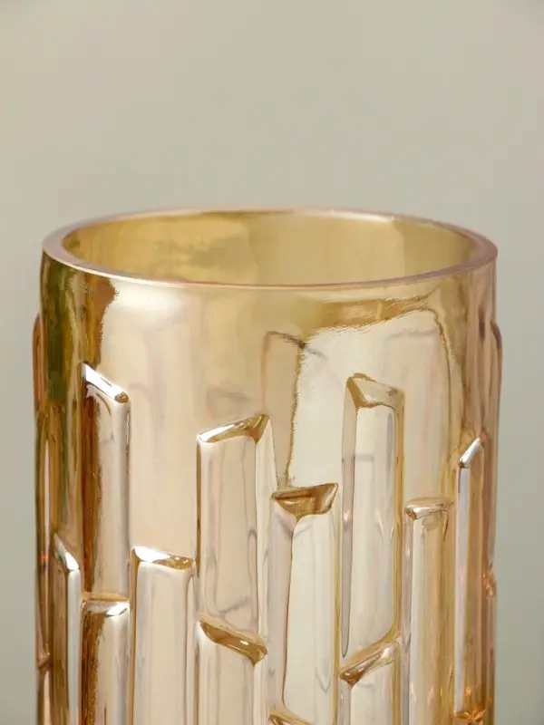 Ваза стекло настольная "Мэнди" 29х12 см, коричневый