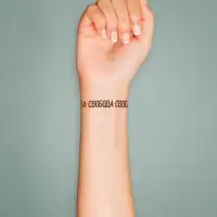 Переводная тату на тело чёрная &laquo;Браслет. Свобода&raquo;, 20&times;3 см