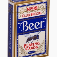 Карты игральные 54 шт Beer, карта 5.7 х 8.7 см, синяя рубашка, 280 г