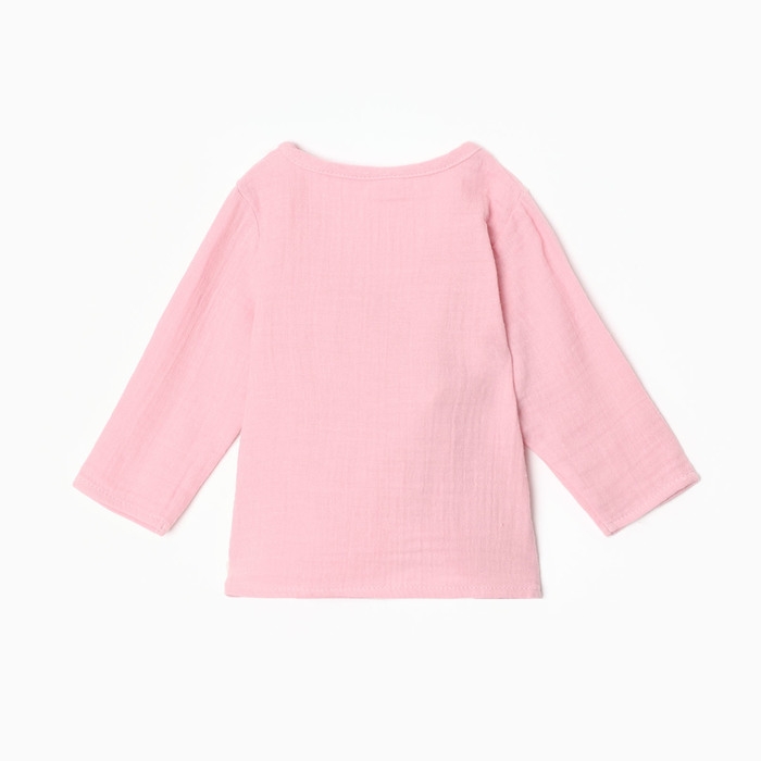 Распашонка детская, цвет розовый, рост 62 см