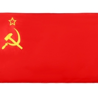 Флаг СССР "Серп и молот", 90*145 см, искусственный шёлк