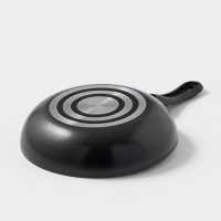 Сковорода Forever, d=20 см, съёмная ручка, стеклянная крышка, антипригарное покрытие, цвет чёрный