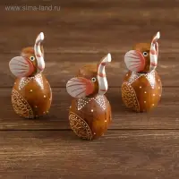 Набор сувенирный "Слоники"(3 шт)14х4,5х12 см