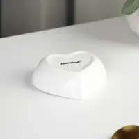 Соусник керамический Доляна &laquo;Сердце&raquo;, 50 мл, 8&times;7,3 см, цвет белый