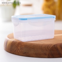 Контейнер пищевой Good & Good, 470 мл, с герметичной крышкой, пластик, крышка голубая