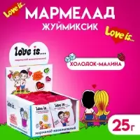 Мармелад Love Is &laquo;ЖуйМиксик&raquo;, холодок-малина, 25 г