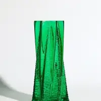 Ваза стекло настольная "Флоранс" 25х11х9 см, зелёный