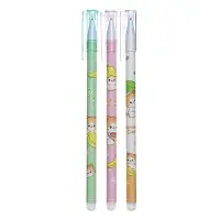 Ручка гелевая со стираемыми чернилами, 0.5 мм, корпус &laquo;Котик&raquo;, стержень синий, МИКС