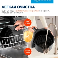 Аэрогриль MAF-1040, чаша 4л, 1500 Вт, 8 автопрограмм, сенсор