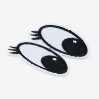 Термоаппликация &laquo;Глазки с ресницами&raquo;, 6&times;5 см, белая