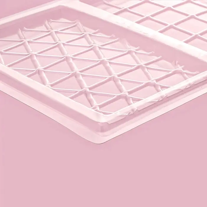 Форма для шоколада &laquo;Плитка&raquo;, пластик, 26.8&times;21&times;1 см, 2 ячейки 17&times;10 см, прозрачная