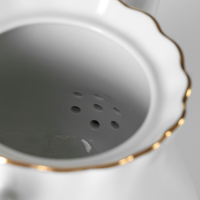 Чайник фарфоровый &laquo;Романс&raquo;, 800 мл, цвет белый