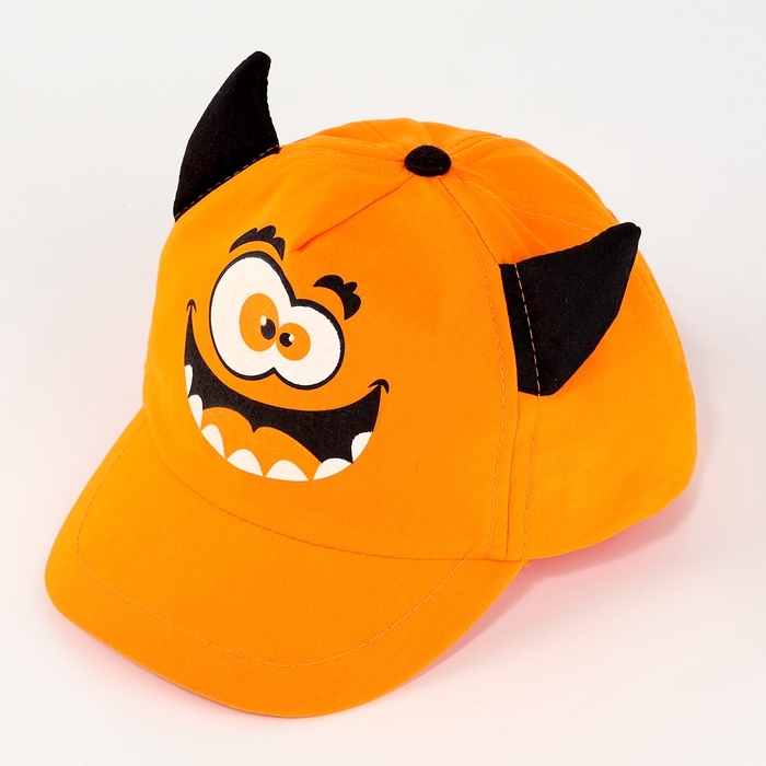 Кепка детская для мальчика с рожками &laquo;Монстрик&raquo;, р-р. 48-50