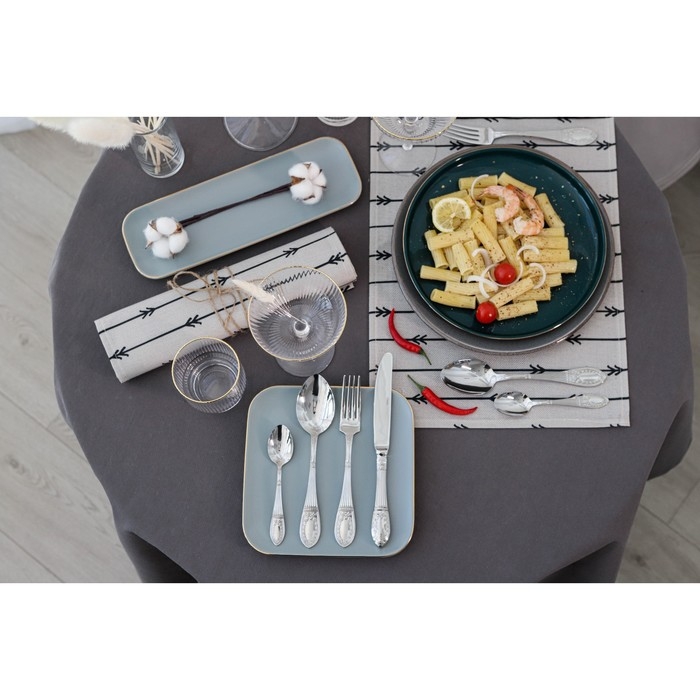 Ложка чайная &laquo;Беркли&raquo;, длина 14,4 см, толщина 2 мм, цвет серебряный