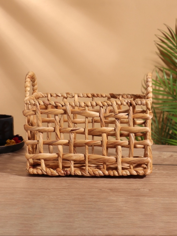 Корзина плетеная 25x15x20 см, водный гиацинт