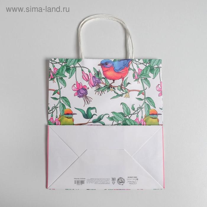 Пакет подарочный крафт, упаковка, &laquo;С 8 марта&raquo;, 22 х 25 х 12 см