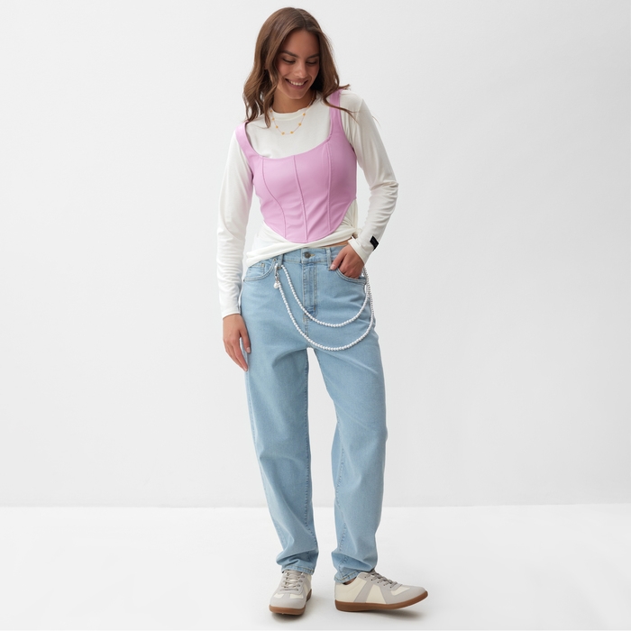 Корсет женский MIST кожаный, р. S, розовый Корсет женский MIST кожаный, р. S, розовый