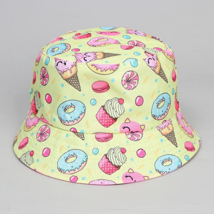 Панама детская для девочки &laquo;Вкусняшки&raquo;, р-р 52-54