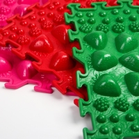 Комплект напольный модульный массажный коврик-пазл ОРТОША &laquo;МИКС - 5&raquo; (6 пазлов )