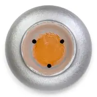 Горшок цветочный с поддоном 5,4 л, d22/h19 см серый керамика, "Перл" (М)