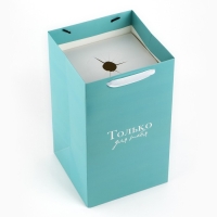 Переноска для цветов с вкладышем для фиксации, &laquo;Только для тебя&raquo;, тиффани, 35 х 20 х 20 см