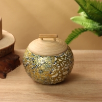 Банка для сыпучих продуктов 13х13х12 см, бамбук