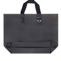 Пакет с петлевой ручкой черный 35 х 25 х 8 см 80 мкм