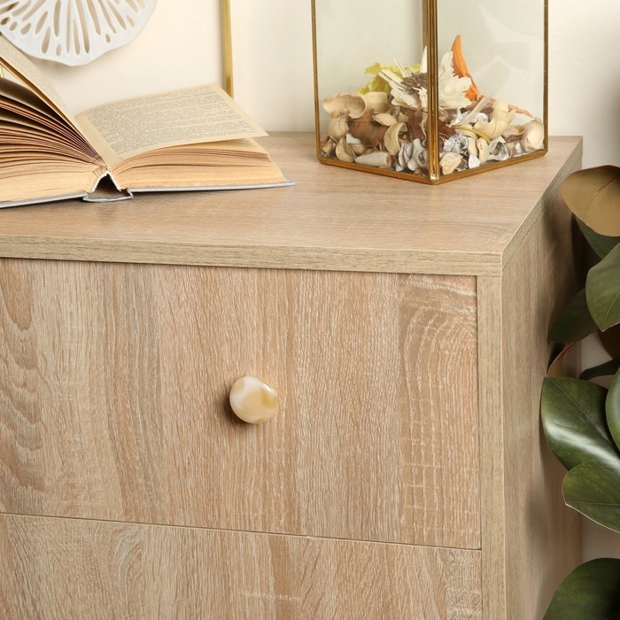 Ручка-кнопка CAPPIO, d=33 мм, акрил, цвет карамельный, 8 шт.