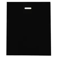 Пакет полиэтиленовый с вырубной ручкой, чёрный, 50&times;60 см, 70 мкм