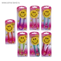 Закладка-скрепка большая &laquo;Смайл&raquo;, 11 см