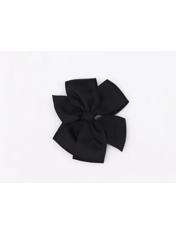 Бант для волос на заколке чёрный, Принцессы