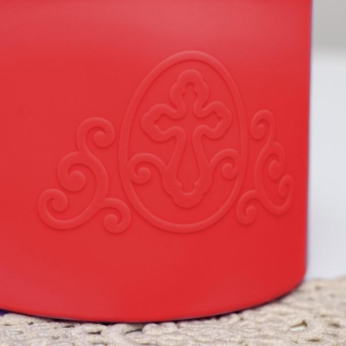 Набор силиконовых форм для выпечки на пасху &laquo;ХВ&raquo; красные, 3 шт.