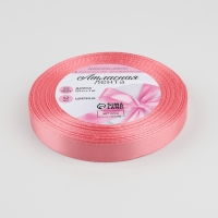 Лента атласная, 12 мм &times; 23 &plusmn; 1 м, цвет розовый персик №66