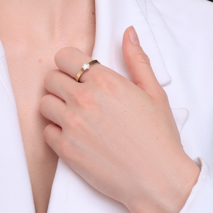 Кольцо XUPING цветок, цвет золото, размер 18 Кольцо XUPING цветок, цвет золото, размер 18