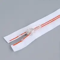 Молния &laquo;Спираль&raquo;, №5, разъёмная, замок автомат, 70 см, белая, красная