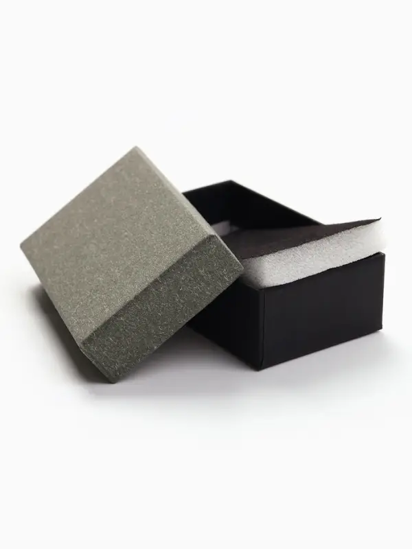 Коробочка подарочная под набор &laquo;Лофт&raquo;,5&times;8 см, серая, вставка чёрная