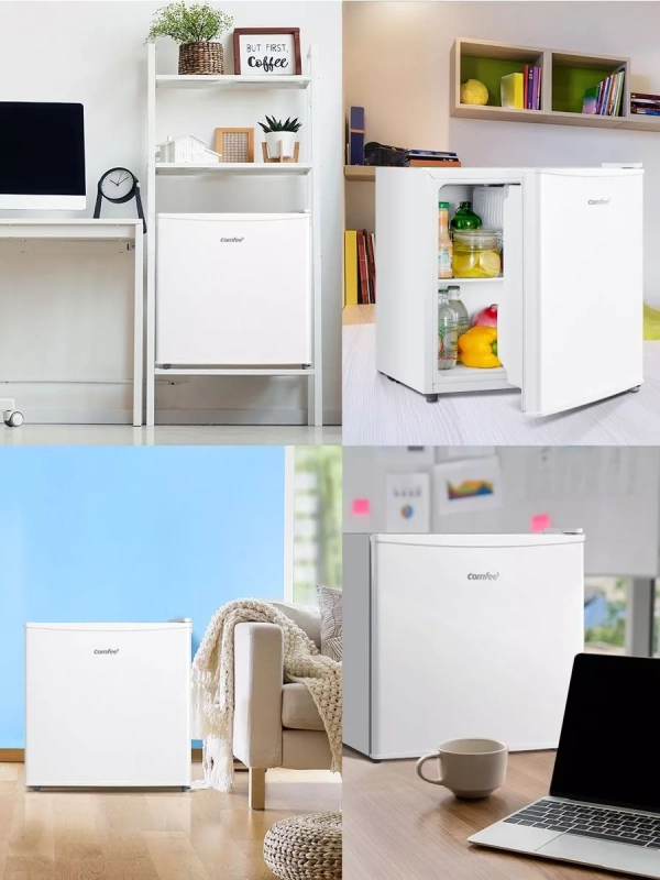 Холодильник RCD76WH1R, 43л, мороз отсек, однокамерный, белый