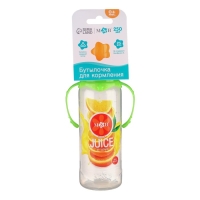 Бутылочка для кормления &laquo;Апельсиновый сок&raquo;, классическое горло, 250 мл., от 0 мес., цилиндр, с ручкам