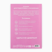 Планинг для подготовки к экзаменам, А5 60 л. Мягкая обложка &laquo;Розовый&raquo;